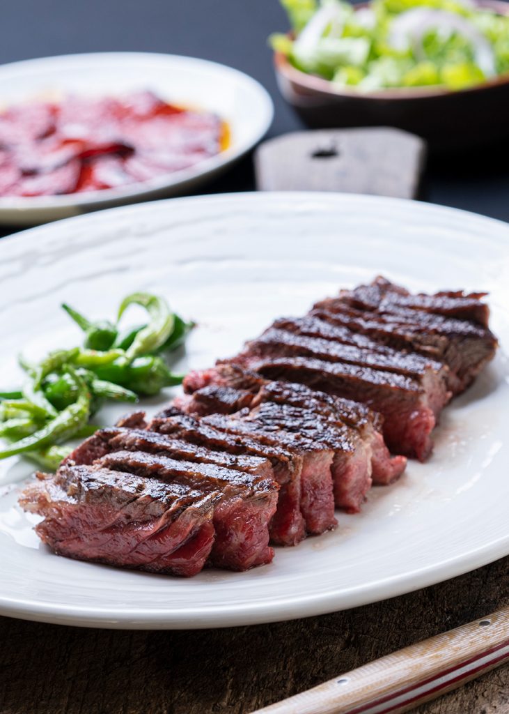 Entrecot cocinado a la parrilla