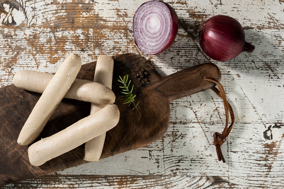 Salchichas de elaboración artesana elaboradas con magro de cerdo alimentado de forma natural